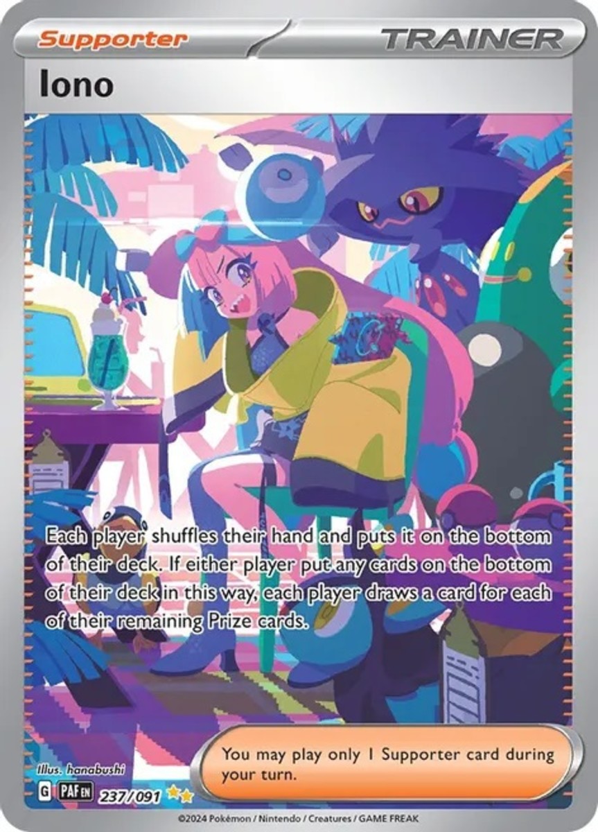 Iono in paldean fates TCG set